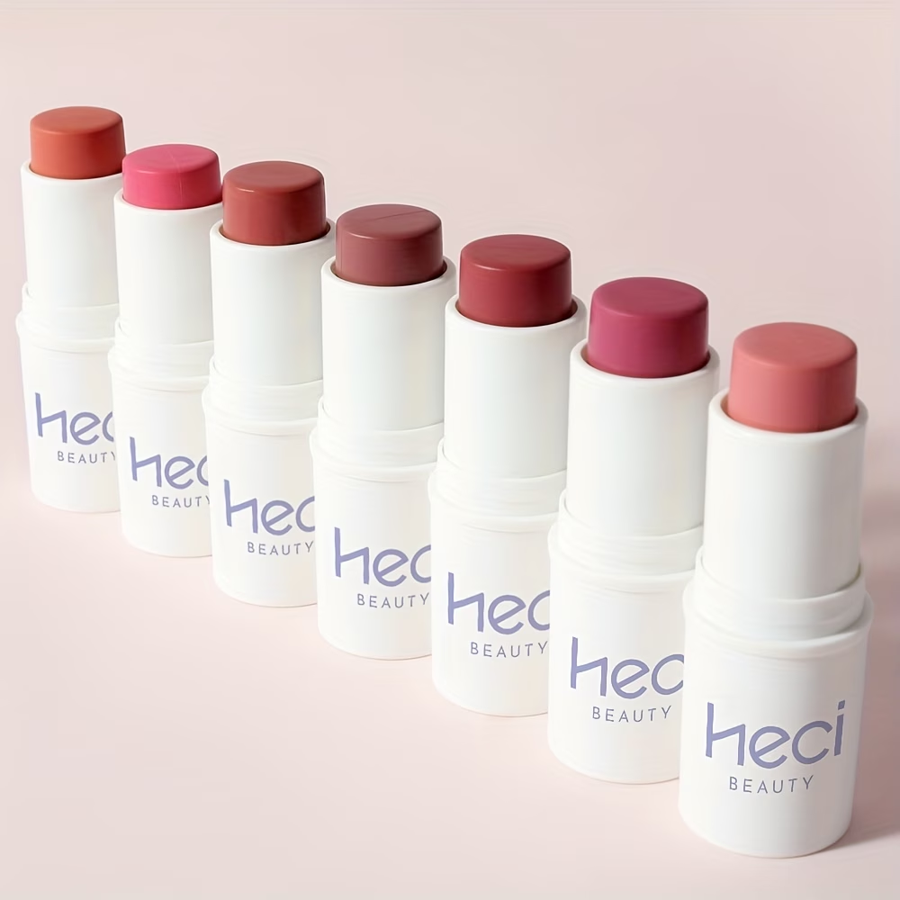 3-In-1 Cream Blush Stick, Long-Lasting Waterproof, Moisturizing, High Color Rendering, Easy to Carry, Spread/Smudge, Beginner-Friendly, Gentle/ Non-Irritating, Blush, Eyeshadow, Lipstick Multifunctional Facial Makeup, Christmas Valentine's Day Gift