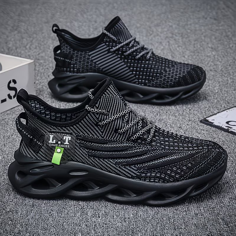 Men'S Lightweight And Stylish Plus-Size Casual Sports Shoes with Elastic Soles