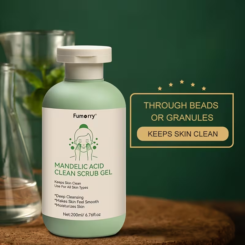 1 Piece Salicylic Acid Cleansing Scrub Gel • With Aloe, Rose, and Chamomile • Deep Skin Cleansing and Hydration • Suitable for All Skin Types • For Both Men and Women
