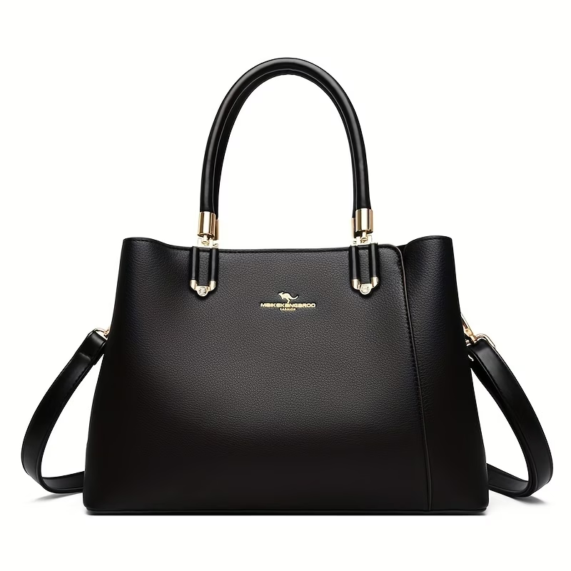 Ladies' Handbag, Fashionable Large-Capacity Elegant Commuter Bag with Detachable and Adjustable Shoulder Strap, Can Be Worn as a Shoulder or Crossbody Bag