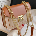 Mini Push Lock Chain Decorative Flap Square Bag, Shoulder Bag, Clutch, Easy And Classic, Stylish Small Bag, Square Bag, for Female Stars, Women, Couple Travel, Work Office, Party, Weekend Getaway, Essential for Travel And Vacations