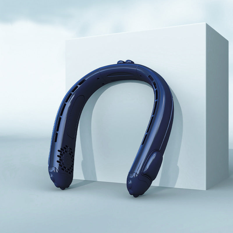 New neck fan, Bluetooth headphones, bladeless neck fan, USB rechargeable, 2-in-1 headphone and fan