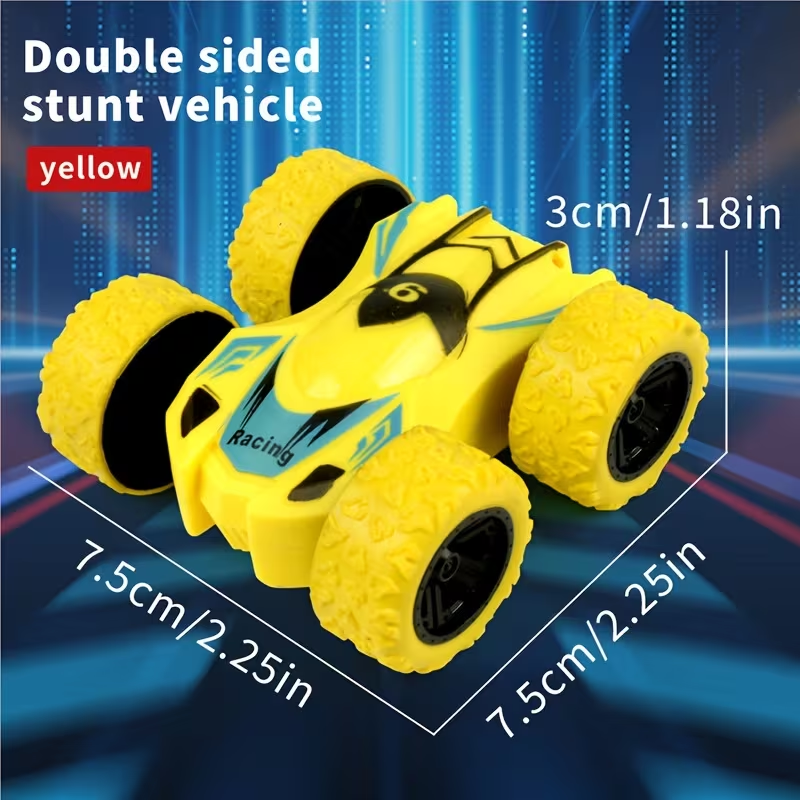 Dual-Sided Inertia Stunt Off-Road Mini Model - Durable, Educational Toy Car for Youngsters - Perfect Gift for Halloween, Thanksgiving, Christmas & Birthdays - Colors Vary for winter