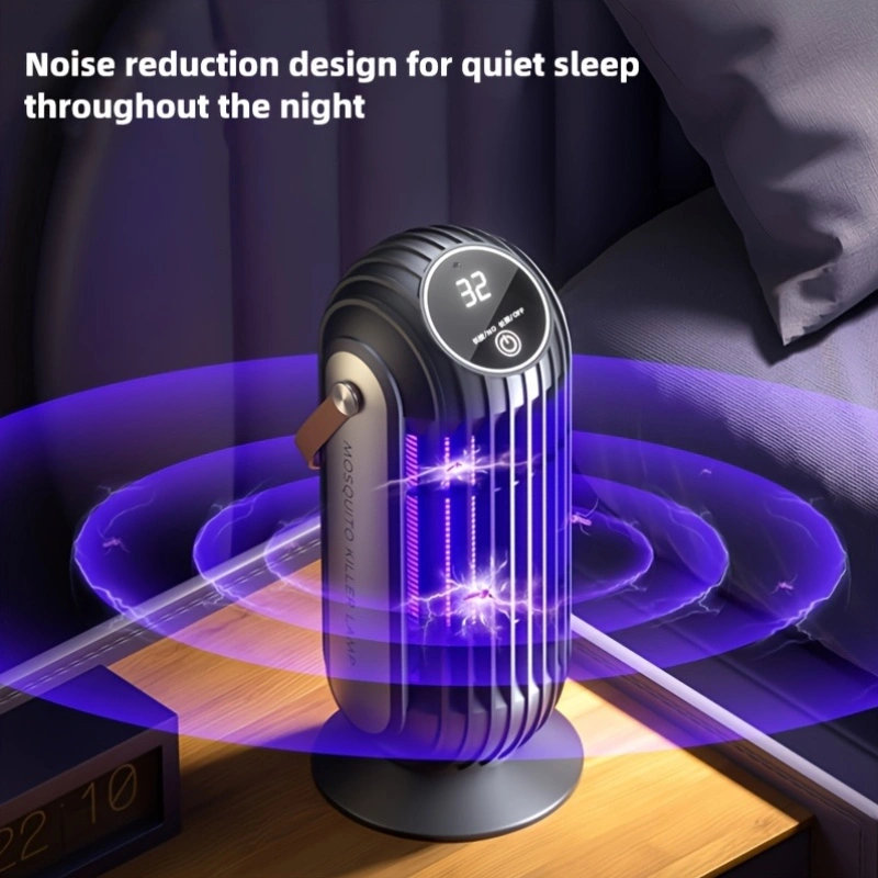 "Mosquito Killer" Smart Light Sensor with Powerful Electric Shock: Safe and Harmless, High-Power Mosquito Killer Lamp for Home Use, Desktop, Wall Mounting, and Outdoor Use.