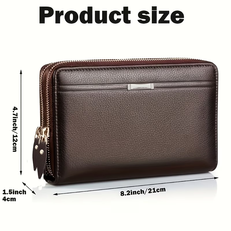 Men's Business Long Wallet, Large Clutch Bag Handbag, Mobile Phone Bag, Gift For Men