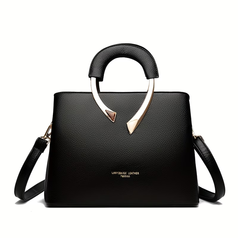 1 Light Luxury Minimalist Style Metal Decorative Handbag |, Zipper Closure, Removable Strap, Suitable for Multiple Scenarios, Multiple Carrying Methods, Lining, Vintage Style