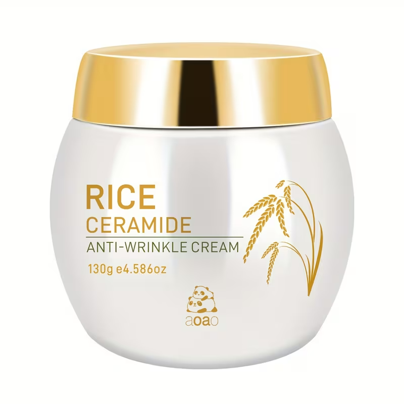 130G/4.586Oz Rice Cream Collagen Nourishing Moisturizer Ceramide Smooths Fine Lines And Tightens Skin / Skincare Make Skin Younger Looking