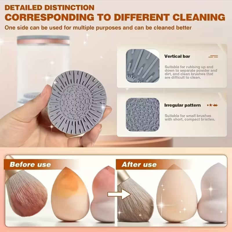 Makeup Brush Washer & Dryer with Fast Drying System, Compact Design for Home & Travel, Ideal Gift for Women & Beauty Tools Care