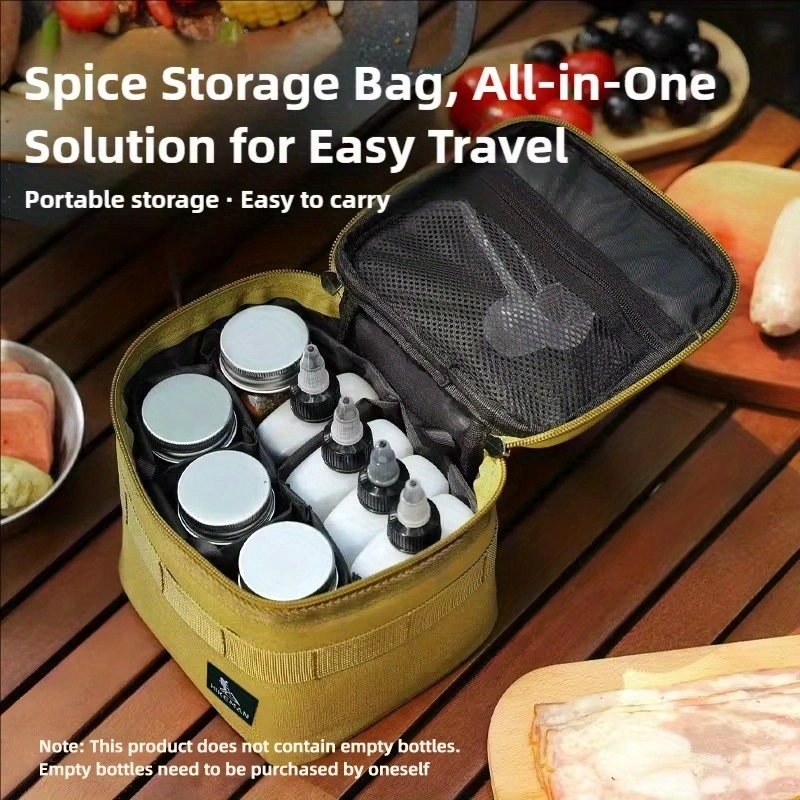 Outdoor condiment storage bag, cutlery storage bag, tote bag/anti-collision bag, multi-functional outdoor storage bag