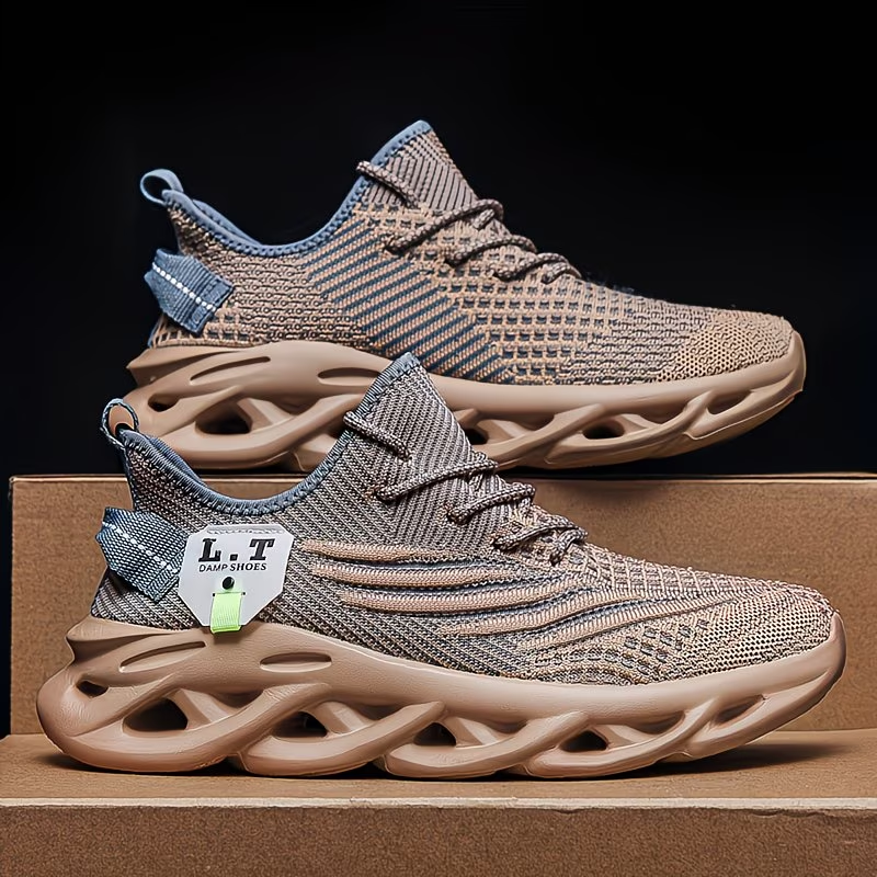 Men'S Lightweight And Stylish Plus-Size Casual Sports Shoes with Elastic Soles
