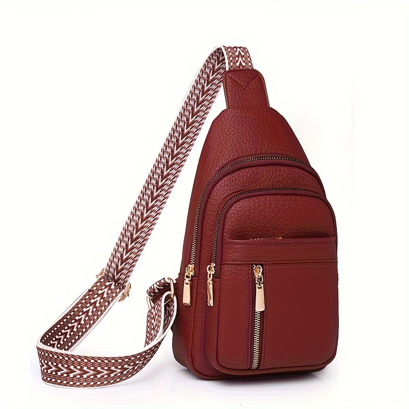 Women'S Vintage Versatile PU Crossbody Bag, Casual And Stylish with Multiple Pockets And Large Capacity Shoulder Bag