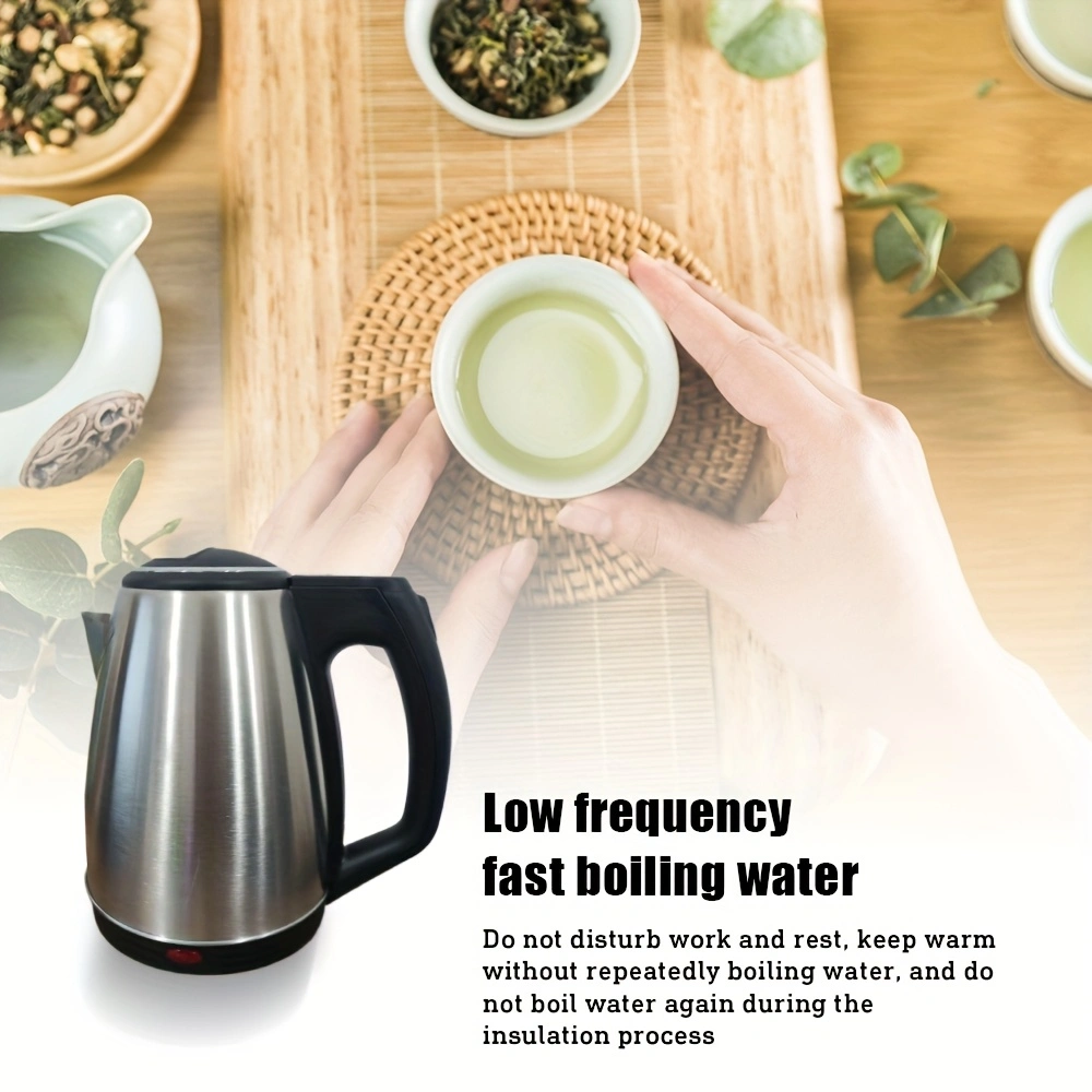 Stainless steel electric kettle, household kettle, automatic power-off electric kettle