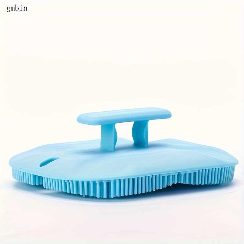 Skin massage brush. Features a handle for easy grip, and soft silicone bristles that are gentle on the skin. Practical for daily home care, easy to clean and maintain. A massage and cleaning brush.