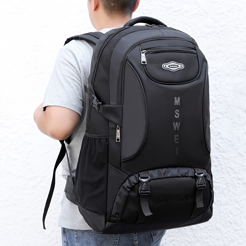 Two Models Available: 17.17gal and 22.45gal Men's Travel Backpacks, Large-capacity Carry-on Luggage Bags Compliant with Airline Regulations, Durable and Wear-resistant Oxford Fabric Backpacks