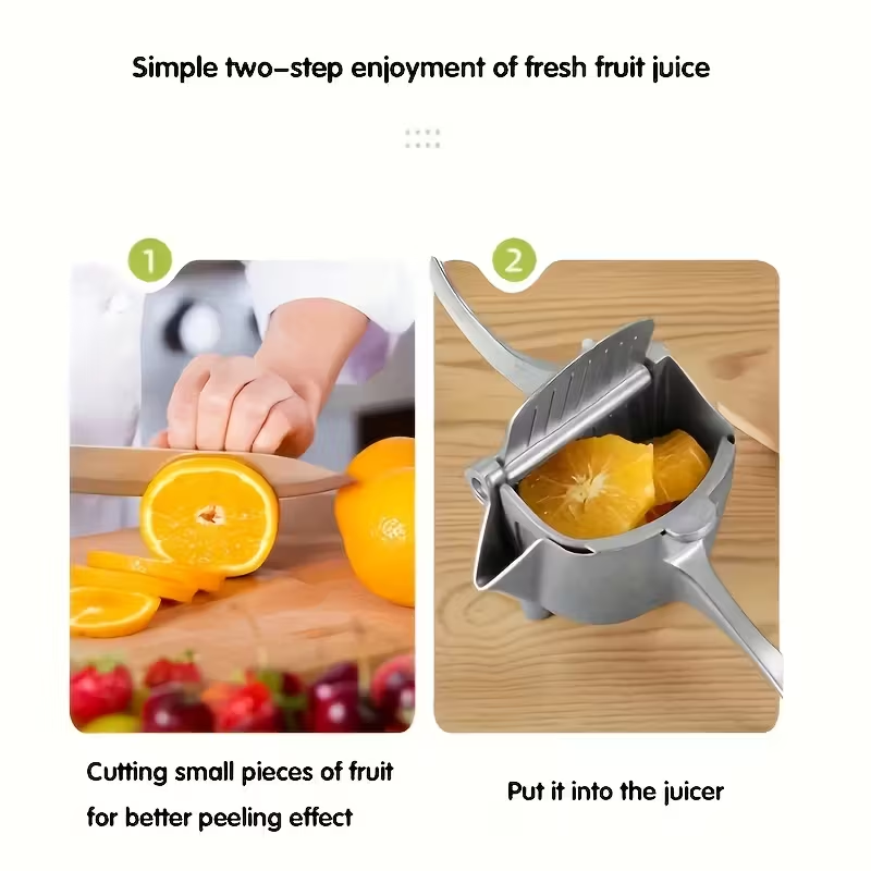 Manual Juicer with a Non-Slip Base, Lemon Juicer, Versatile Manual Juicer, Aluminum Alloy Fruit Juicer, Juicing Clamp