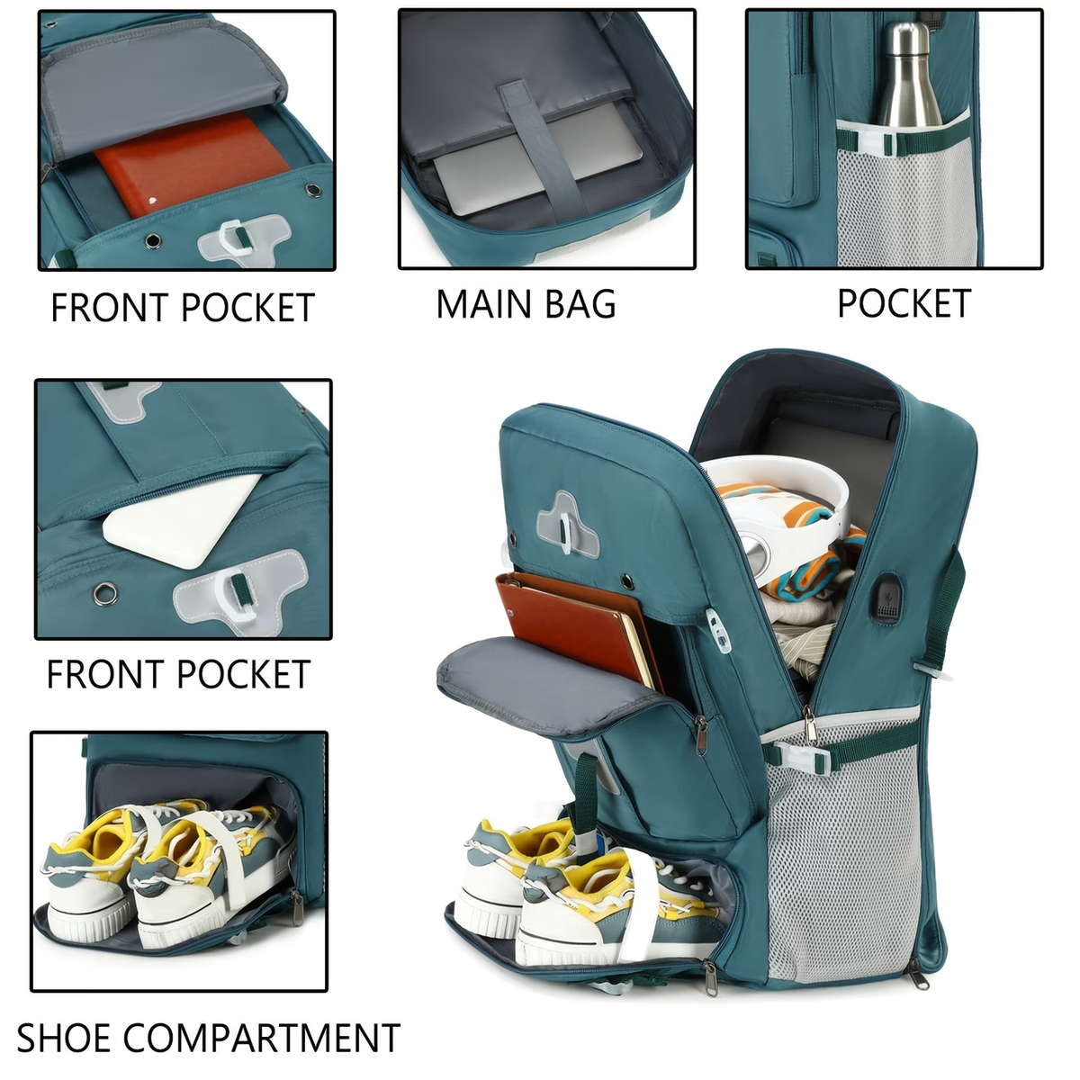 Women'S Travel Backpack, Large Capacity Carry-On Bag, Airline-Approved Backpack with Shoe Compartment, 17-Inch Laptop Backpack, Business Work Gym Weekend Bag, Can Be Used As a Single Shoulder Or Double Shoulder.