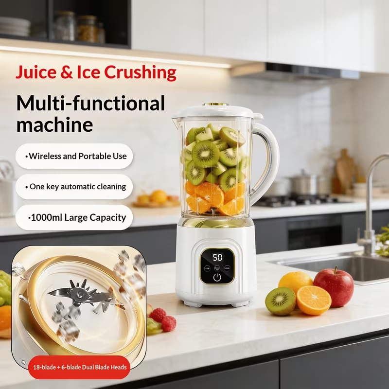 Compact Usb-Powered Blender And Ice Crusher Featuring a 22000 RPM Motor, Designed for Making Smoothies, Milkshakes, And Juices from Fruits And Vegetables