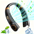 1pc Portable Wearable Neck Fan - Personal Fans for Outdoor And Indoor Use, Hands-Free, Leafless, Rechargeable, Headphone Design, USB Charging Device with Long-Lasting Battery Life And Adjustable Speed