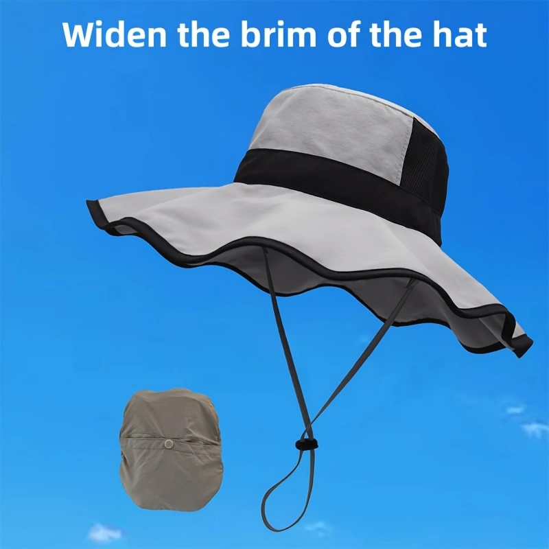 Outdoor sun hat, effectively blocks ultraviolet rays, flatters face shape, sun hat.