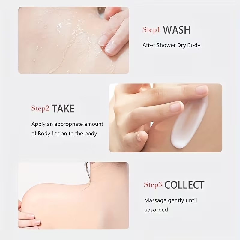 Niacinamide Essence Moisturizing Body Lotion 8.45oz - with Collagen, Vitamin E for Deep Hydration and Nourishment of Dry Skins to Make it Smooth & Soft