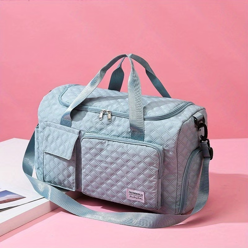 This Is a Spacious And Luxurious Luggage Bag Designed for Outdoor Use, Featuring Multifunctional Shoulder And Crossbody Options, Dry And Wet Separation Pockets, And Double-Sided Compartments, Making It Ideal for Travel And Fitness Activities
