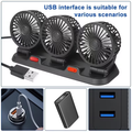Portable Car Air Conditioning Fan, USB Powered, Desktop Fan, Exhaust Fan, Powerful Airflow, Quiet Mode, Suitable for Home, Outdoor, School, And Office Use. Batteries Not Included.