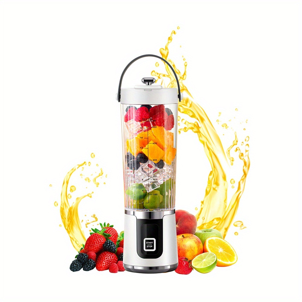 Multifunctional baby food processor, fruit and vegetable juicer, household ice crusher, USB rechargeable portable juicer