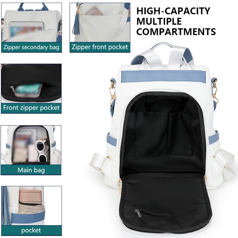 Anti-theft Lightweight and Stylish Women's Backpack, Large-capacity Korean-style Versatile Shoulder Bag for Travel and Outings