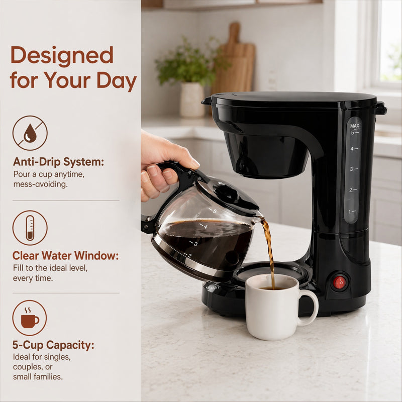 Electric drip coffee maker for home use