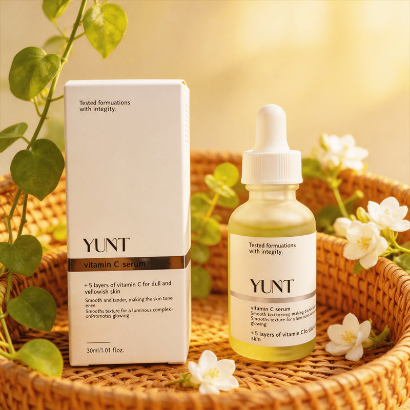 YUNT Vitamin C serum,Multi-dimensional brightening, reducing dullness,Hyaluronic Acid and Retinol, Improves Elasticity, Heals Dryskin
