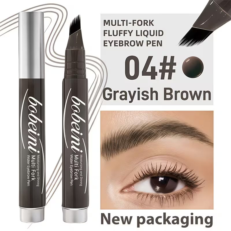 Dual-Effect Quick-Result Waterproof Eyebrow Pencil: Multi-branch Brush Head Design for Defining Each Eyebrow Hair with a Single Stroke + Precise Hairline Filling. Waterproof, Long-lasting Color That Resists Smudging. Three-dimensional Hair-like Flow