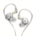 KZ EDX PRO in Ear Earphones Headphones with Wired IEM Earbuds Hifi Deep Bass Sound Over Ear Headset with New 10Mm Dynamic Driver, Detachable Cable, Ear Tips