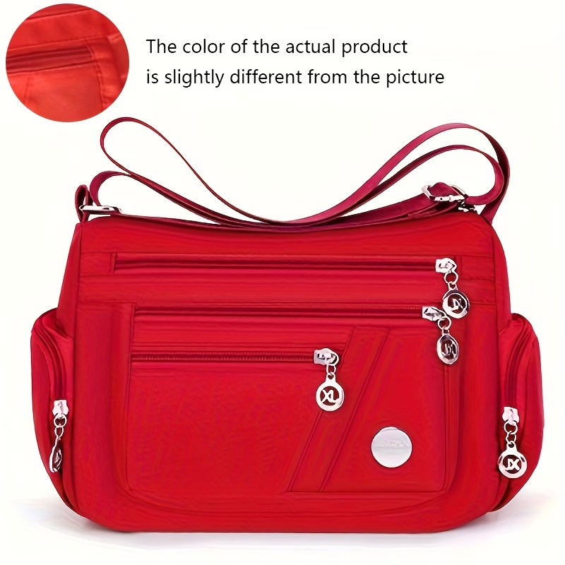 Unisex Casual Crossbody Bag - a Spacious Multi-Pocket Shoulder Bag with Adjustable Straps, Made from Lightweight And Durable Lining. The Black Version Features Tassel Details