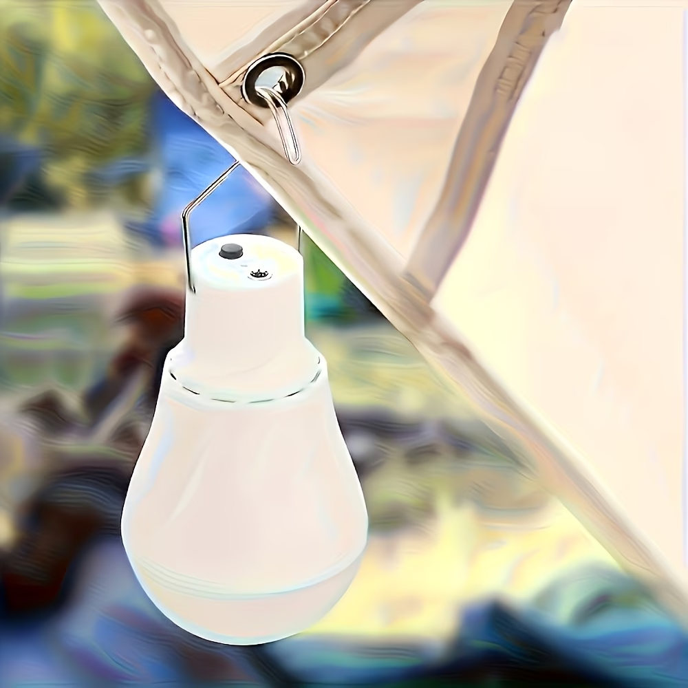 1pc LiHangStar Solar Light Bulb, Rechargeable Portable Solar Light, LED Light Bulb, Suitable for Indoor Emergency Power Outages, Outdoor Fishing, Camping and Hiking, Tent Lights
