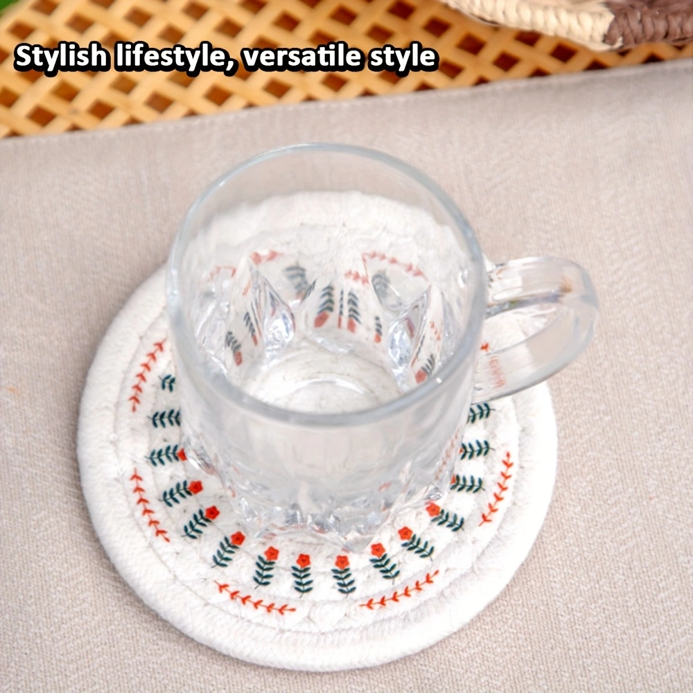 Woven Insulated for home Dining Mats And Trays for Casseroles Teacups Kettles Heat-Insulating Mats Essential Tools for Home Use