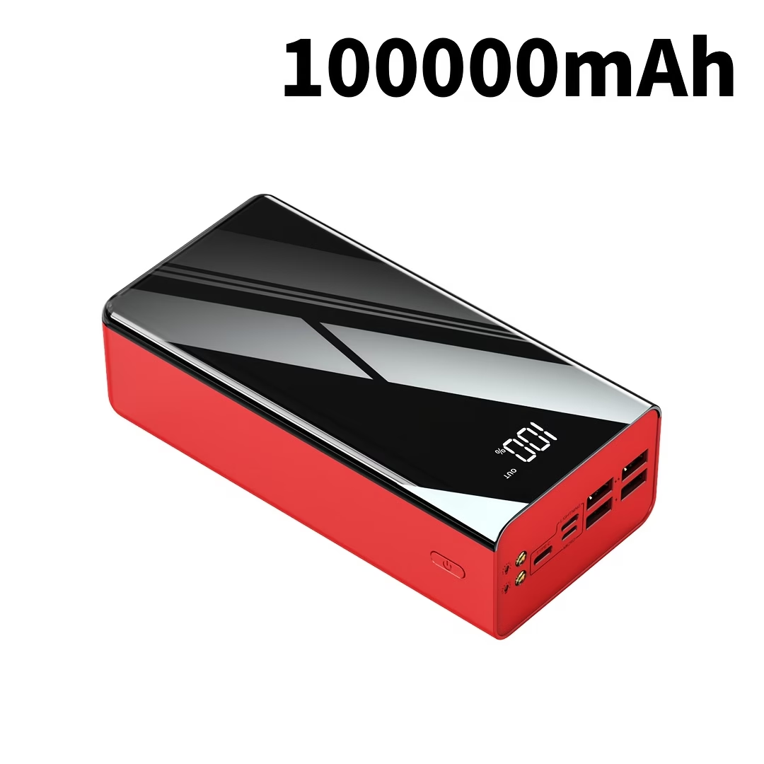 30000mAh/50000mAh/100000mAh Portable Mobile Power Bank | 22.5w Super Flash Charging Digital Display, Outdoor Travel Camping Light, Fast Charging Reserve Battery Pack, Large Capacity, Two-way Fast Charging