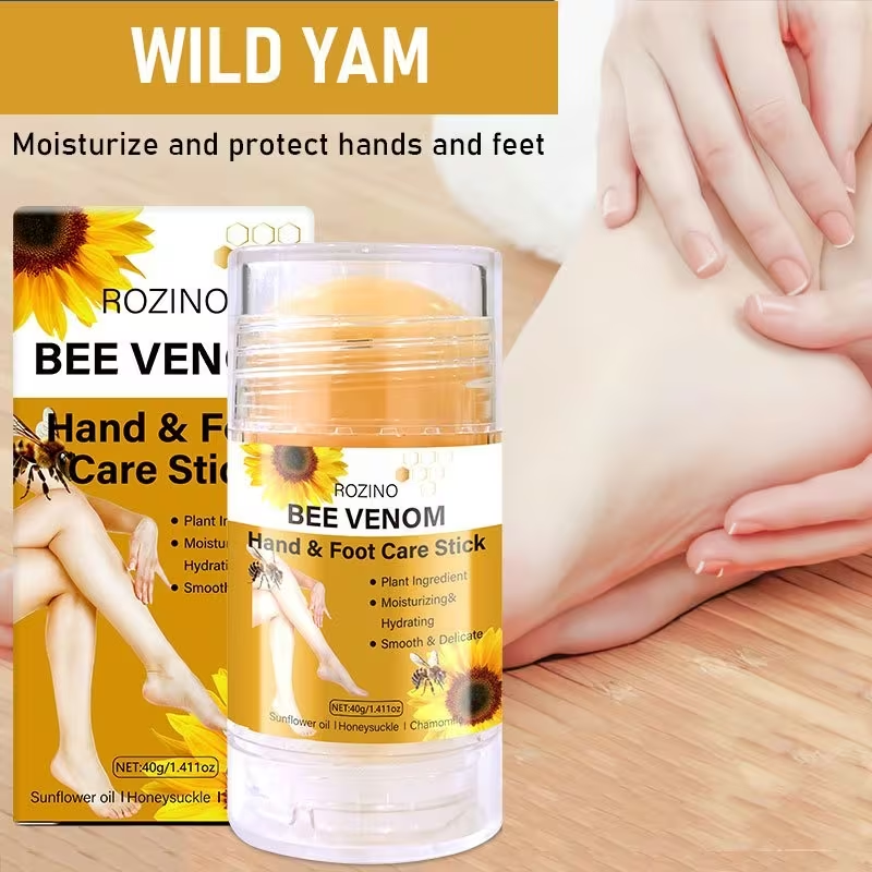 5pcs Bee Venom Care Combination, used for various purposes such as lip, face, neck, hands, feet, and body care. It is moisturizing, comprehensive, lightweight, non greasy, quickly absorbed, gentle and non irritating, portable and easy to use, Hand