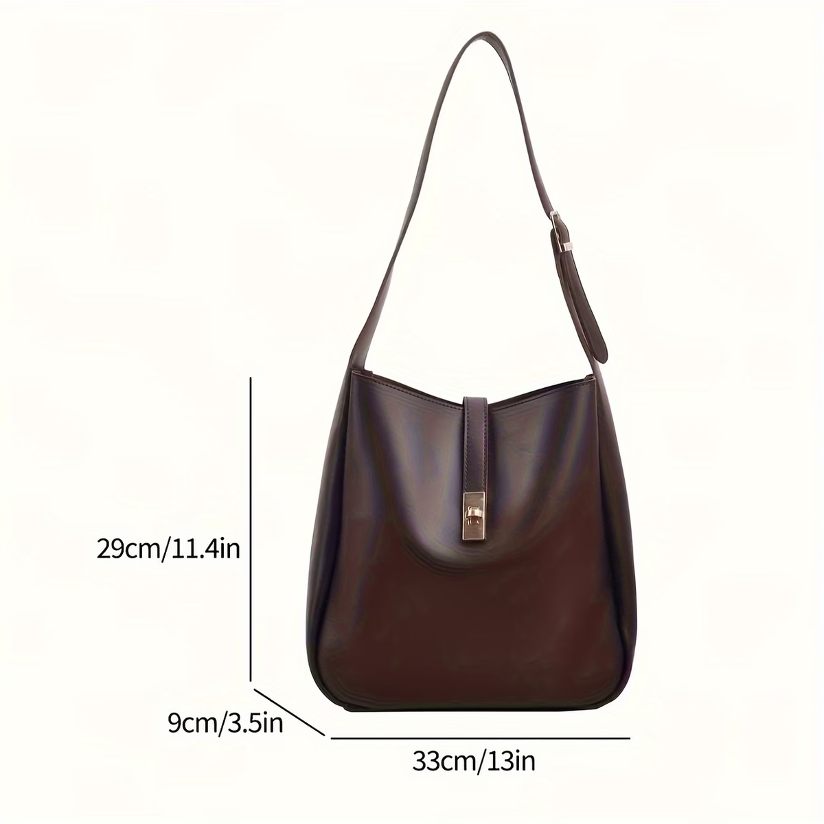 Women's Single-Shoulder Bag, High-End Texture Vintage Large-Capacity Bag, Super Popular and Trendy Versatile Crossbody Bag, Single-Shoulder Bucket Bag