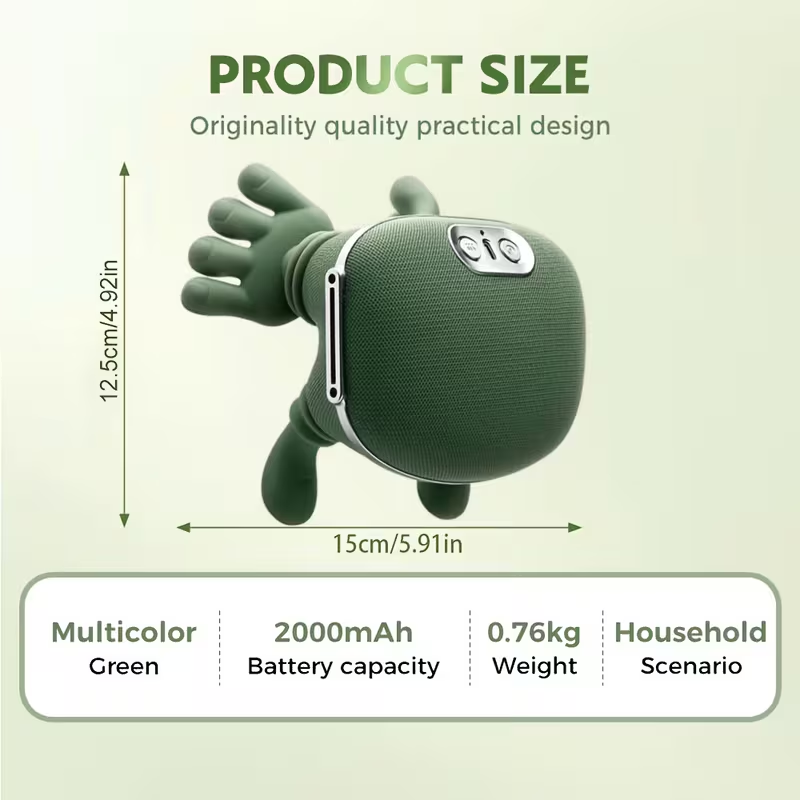 Bionic Neck Shoulder Massager Heated Back Massagers Electric Kneading Muscles Massage Pillow Neck Waist Leg Body 3Level Modes