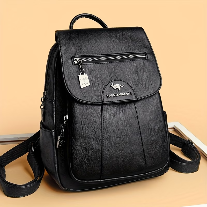 New Large Capacity Women's Backpack, Fashionable Versatile Casual Minimalist Vintage Shoulder Crossbody Bag
