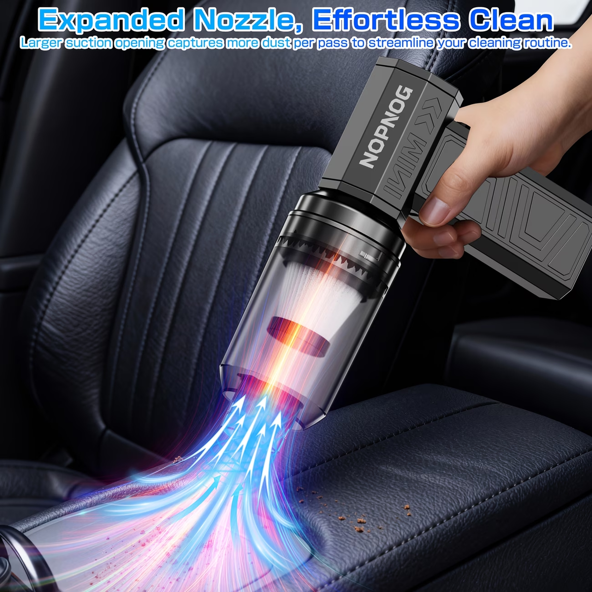 130000RPM Cordless Handheld Vacuum Cleaner | Type-C Charging, Turbo Blower for Car Blowing Snow, Indoor Dust Removal, Rapid Cooling, 4 Gears Adjustable, Portable Jet Fan, ABS Material