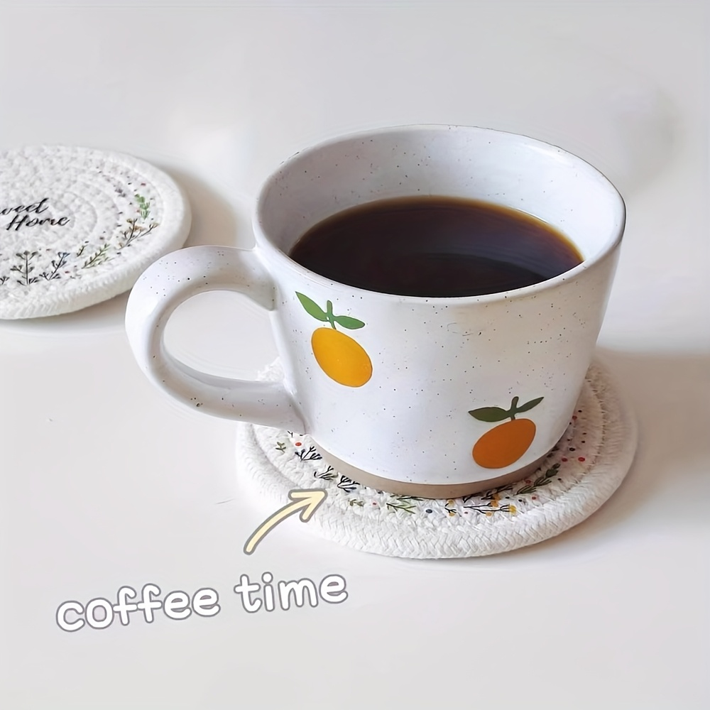 Woven Insulated for home Dining Mats And Trays for Casseroles Teacups Kettles Heat-Insulating Mats Essential Tools for Home Use
