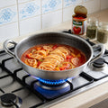 Honeycomb stainless steel double ear frying pan, with a diameter of 11.02 inches, honeycomb scratch resistant and non stick inner wall