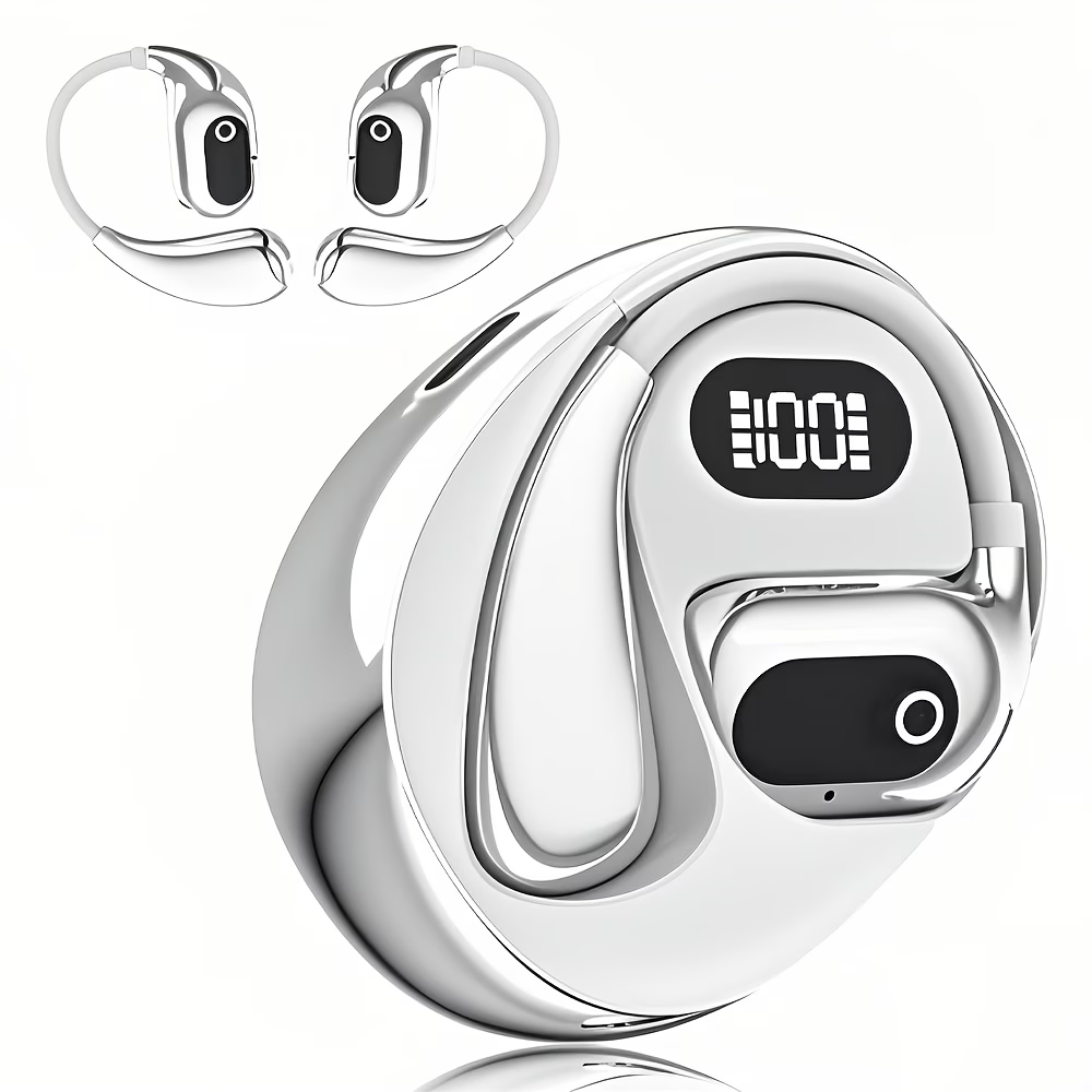 AI Real-Time Translation Earbuds Noise Cancelling & Charging Case, Smart Translator for Smartphones - Compatible, -C Charging, Ideal for Travel, Business & Meetings