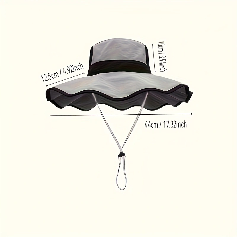 Outdoor sun hat, effectively blocks ultraviolet rays, flatters face shape, sun hat.