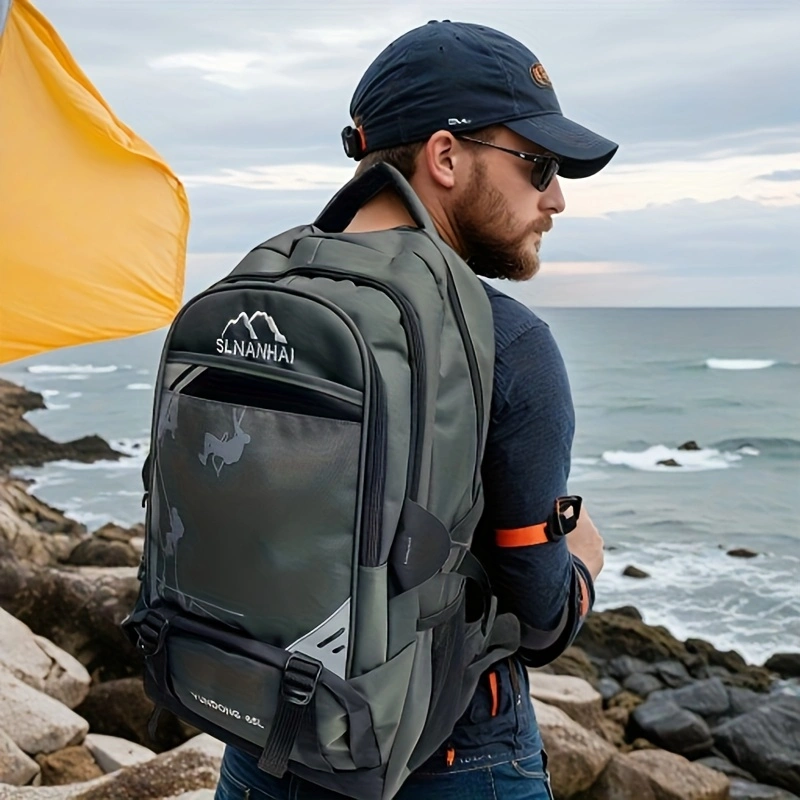 Lightweight backpack for outdoor camping and hiking, large capacity, multi-functional outdoor travel backpack.