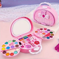 1 Set of Princess Makeup Toy Set, 3-Layer Washable Cosmetic Box, Suitable for Girls Aged 3 And Above for Role-Playing Dress-Up Sets, Birthday Parties, Halloween, And Christmas Gifts