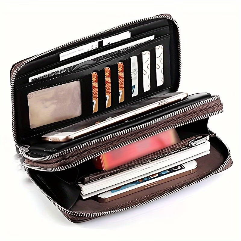 Men's Business Long Wallet, Large Clutch Bag Handbag, Mobile Phone Bag, Gift For Men
