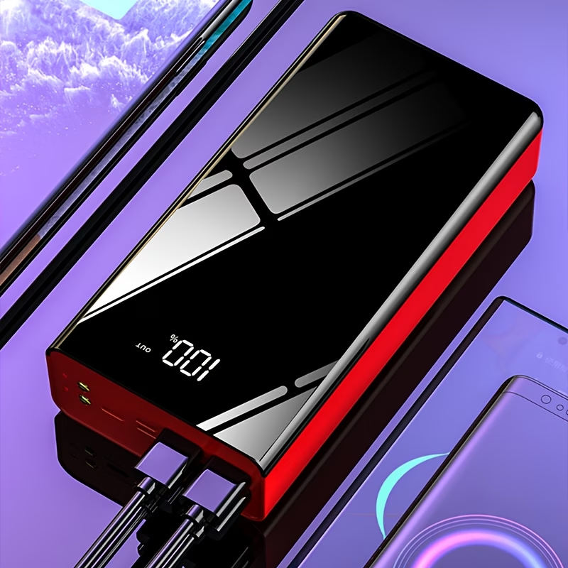 30000mAh/50000mAh/100000mAh Portable Mobile Power Bank | 22.5w Super Flash Charging Digital Display, Outdoor Travel Camping Light, Fast Charging Reserve Battery Pack, Large Capacity, Two-way Fast Charging