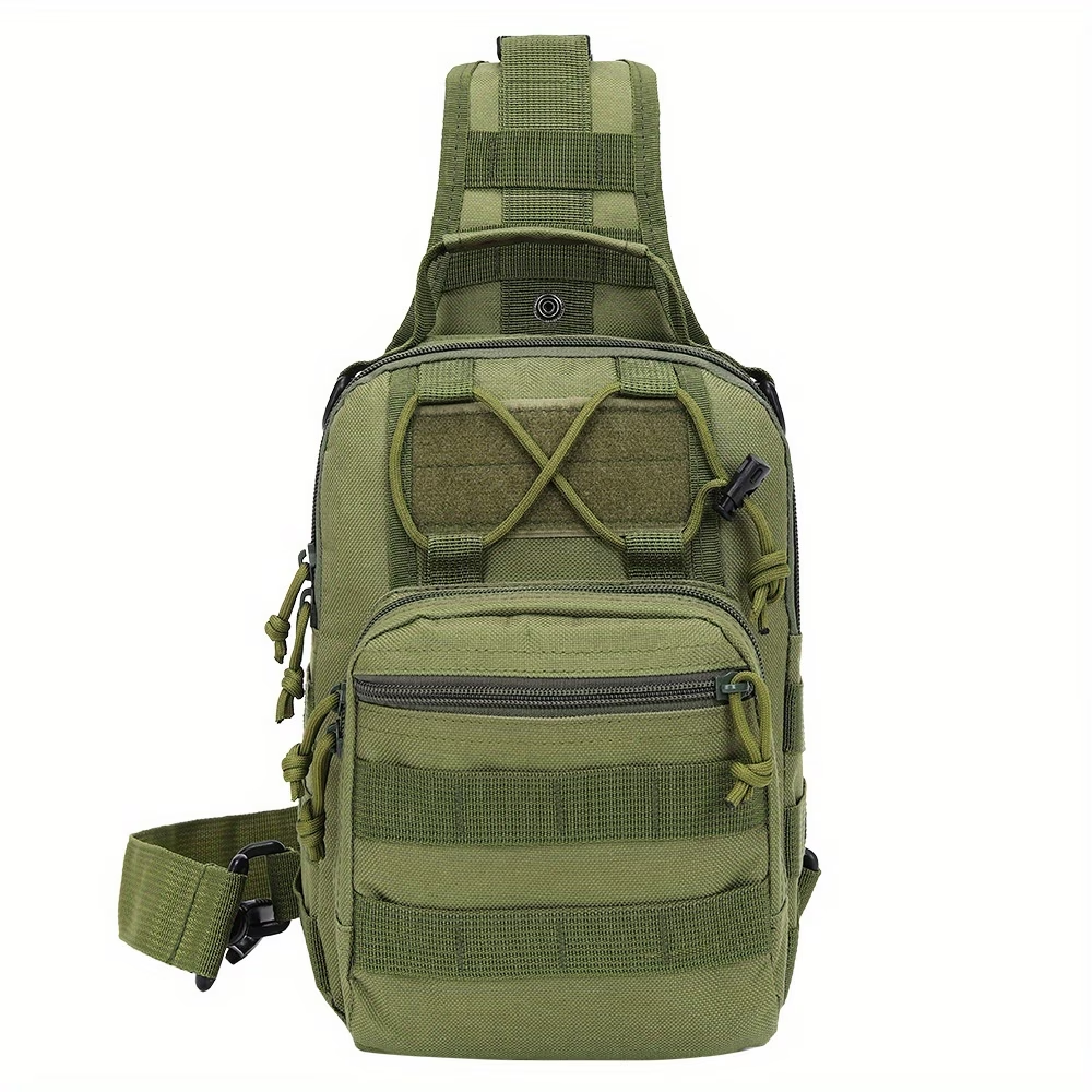 Outdoor Sports Men's Chest Bag, Crossbody/Handheld Multi-functional Tactical Small Chest Bag, Unisex